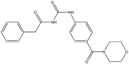 N-[4-(4-morpholinylcarbonyl)phenyl]-N'-(2-phenylacetyl)thiourea Structure