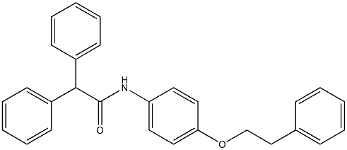 N-[4-(phenethyloxy)phenyl]-2,2-diphenylacetamide Structure