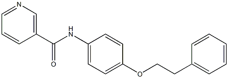 N-[4-(phenethyloxy)phenyl]nicotinamide 구조식 이미지