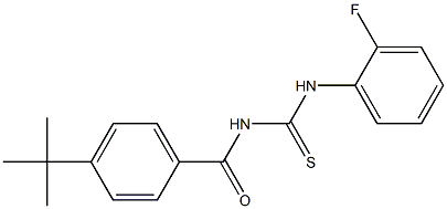 N-[4-(tert-butyl)benzoyl]-N'-(2-fluorophenyl)thiourea Structure