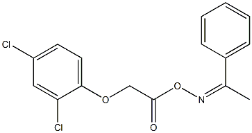 2,4-dichloro-1-[2-oxo-2-({[(Z)-1-phenylethylidene]amino}oxy)ethoxy]benzene Structure