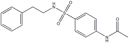 N-{4-[(phenethylamino)sulfonyl]phenyl}acetamide Structure