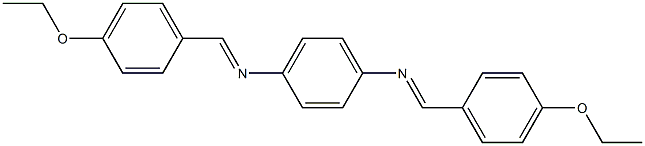 N-[(E)-(4-ethoxyphenyl)methylidene]-N-(4-{[(E)-(4-ethoxyphenyl)methylidene]amino}phenyl)amine Structure