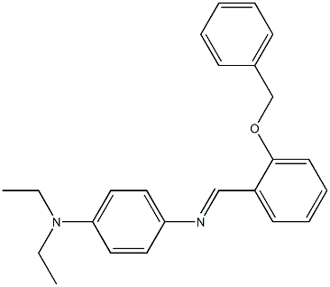 N-{(E)-[2-(benzyloxy)phenyl]methylidene}-N-[4-(diethylamino)phenyl]amine 구조식 이미지