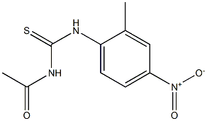 N-acetyl-N'-(2-methyl-4-nitrophenyl)thiourea Structure