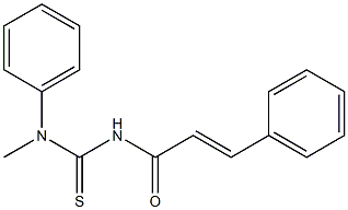 N-methyl-N-phenyl-N'-[(E)-3-phenyl-2-propenoyl]thiourea 구조식 이미지