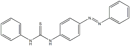 N-phenyl-N'-{4-[(E)-2-phenyldiazenyl]phenyl}thiourea 구조식 이미지