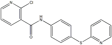 2-chloro-N-[4-(2-pyridinylsulfanyl)phenyl]nicotinamide Structure