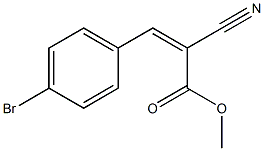 methyl (Z)-3-(4-bromophenyl)-2-cyano-2-propenoate 구조식 이미지
