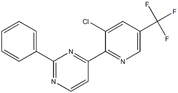4-[3-chloro-5-(trifluoromethyl)-2-pyridinyl]-2-phenylpyrimidine Structure
