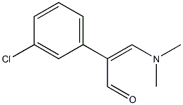 (Z)-2-(3-chlorophenyl)-3-(dimethylamino)-2-propenal Structure