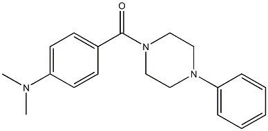 [4-(dimethylamino)phenyl](4-phenylpiperazino)methanone Structure