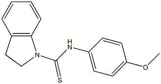 indolinyl((4-methoxyphenyl)amino)methane-1-thione 구조식 이미지