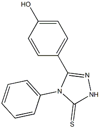 5-(4-hydroxyphenyl)-4-phenyl-2,4-dihydro-3H-1,2,4-triazole-3-thione 구조식 이미지