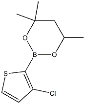 2-(3-Chloro-2-thienyl)-4,4,6-trimethyl-1,3,2-dioxaborinane Structure