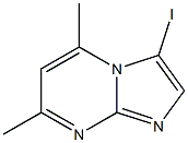 3-iodo-5,7-dimethylimidazo[1,2-a]pyrimidine Structure