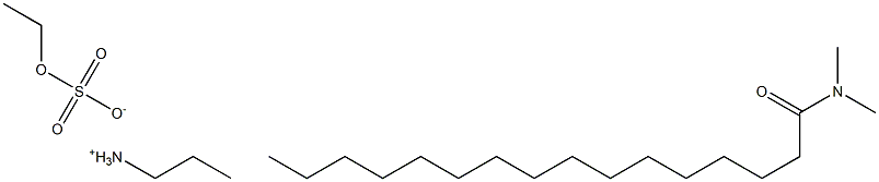 dimethyl hexadecyl amide propyl ammoium ethylsulfate 구조식 이미지