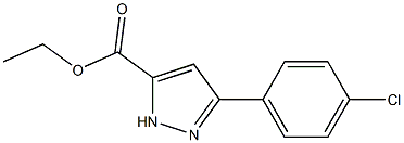 5-(4-Chloro-phenyl)-2H-pyrazole-3-carboxylic acid ethyl ester ,97% Structure