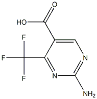 2-Amino-4-trifluoromethyl-pyrimidine-5-carboxylic acid ,97% Structure