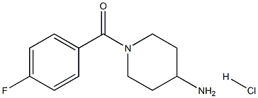 1-(4-fluorobenzoyl)piperidin-4-amine hydrochloride 구조식 이미지