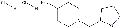 1-(tetrahydrofuran-2-ylmethyl)piperidin-4-amine dihydrochloride 구조식 이미지