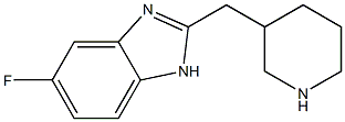 5-fluoro-2-(piperidin-3-ylmethyl)-1H-benzimidazole 구조식 이미지