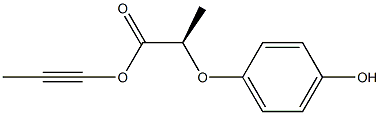 Propynyl (R)-(+)-2-(4-hydroxyphenoxy)propionate 구조식 이미지