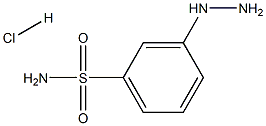 3-Hydrazinobenzene-1-sulfonamide hydrochloride Structure