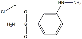 3-Hydrazinobenzene-1-sulfonamide hydrochloride 구조식 이미지