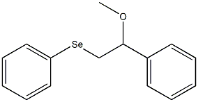 1-Phenyl-1-methoxy-2-(phenylseleno)ethane Structure