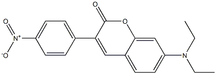 7-(Diethylamino)-3-(4-nitrophenyl)-2H-1-benzopyran-2-one Structure