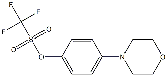 Trifluoromethanesulfonic acid 4-morpholinophenyl ester Structure