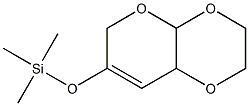 2,3,4a,8a-Tetrahydro-7-[(trimethylsilyl)oxy]-6H-pyrano[2,3-b]-1,4-dioxin Structure