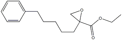 2-(5-Phenylpentyl)oxirane-2-carboxylic acid ethyl ester Structure