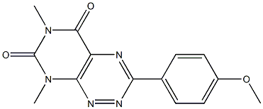 6,8-Dimethyl-3-(4-methoxyphenyl)pyrimido[5,4-e]-1,2,4-triazine-5,7(6H,8H)-dione 구조식 이미지