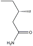 [S,(+)]-3-Methylvaleramide 구조식 이미지