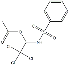 N-(1-Acetyloxy-2,2,2-trichloroethyl)benzenesulfonamide 구조식 이미지
