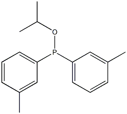 Di(3-methylphenyl)phosphinous acid isopropyl ester 구조식 이미지