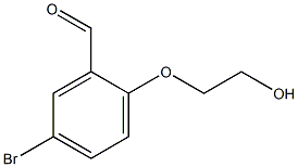 5-Bromo-2-(2-hydroxyethoxy)benzaldehyde Structure