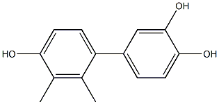 2',3'-Dimethyl-1,1'-biphenyl-3,4,4'-triol Structure