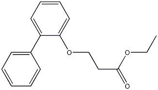 3-(2-Phenylphenoxy)propionic acid ethyl ester 구조식 이미지