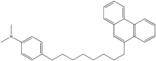 9-[8-[4-(Dimethylamino)phenyl]octyl]phenanthrene 구조식 이미지