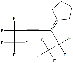 5-Cyclopentylidene-1,1,1,2,2,6,6,7,7,7-decafluoro-3-heptyne 구조식 이미지