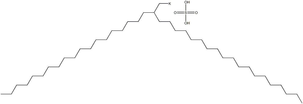 Sulfuric acid 2-nonadecylhenicosyl=potassium salt 구조식 이미지