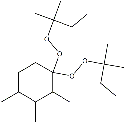 2,3,4-Trimethyl-1,1-bis(tert-pentylperoxy)cyclohexane Structure