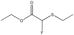 Fluoro(ethylthio)acetic acid ethyl ester 구조식 이미지