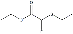 Fluoro(ethylthio)acetic acid ethyl ester Structure