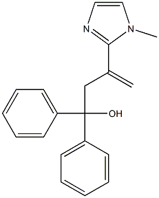 2-(4-Hydroxy-4,4-diphenyl-1-buten-2-yl)-1-methyl-1H-imidazole Structure