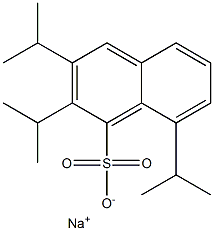 2,3,8-Triisopropyl-1-naphthalenesulfonic acid sodium salt Structure
