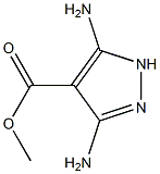 5-Amino-3-amino-1H-pyrazole-4-carboxylic acid methyl ester Structure